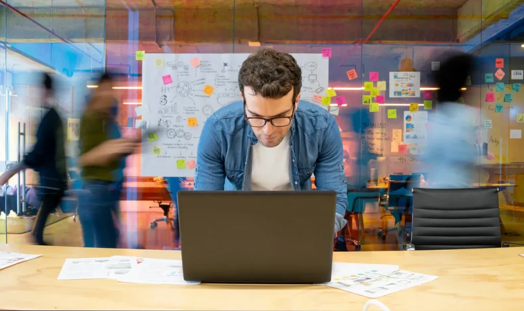Man on laptop