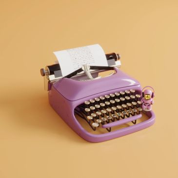 Amplified content typewriter